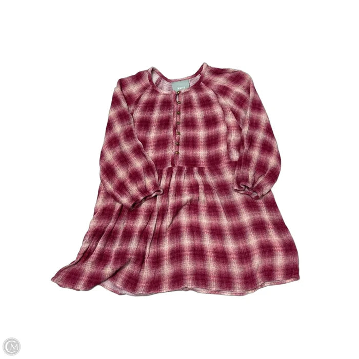 Top 3/4 Sleeve By Maeve In Plaid Pattern, Size: Xs