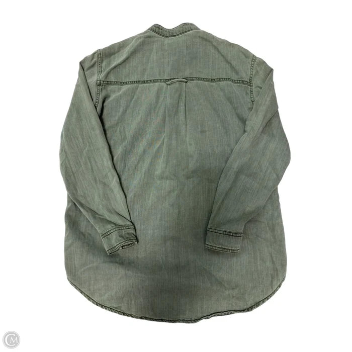 Top Long Sleeve By Anthropologie In Brown & Green, Size: Xs