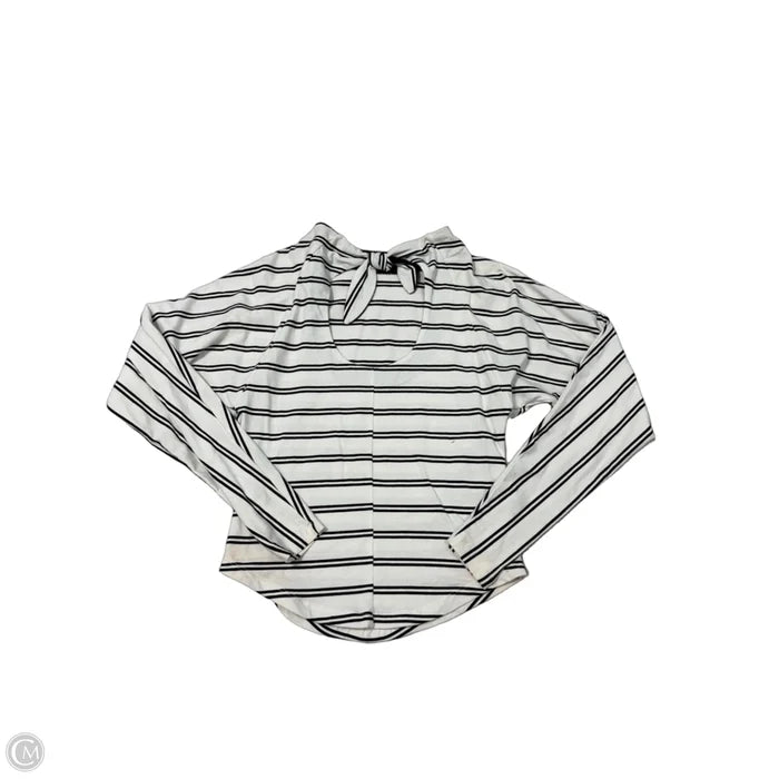 Top Long Sleeve By Free People In Black & White, Size: Xs