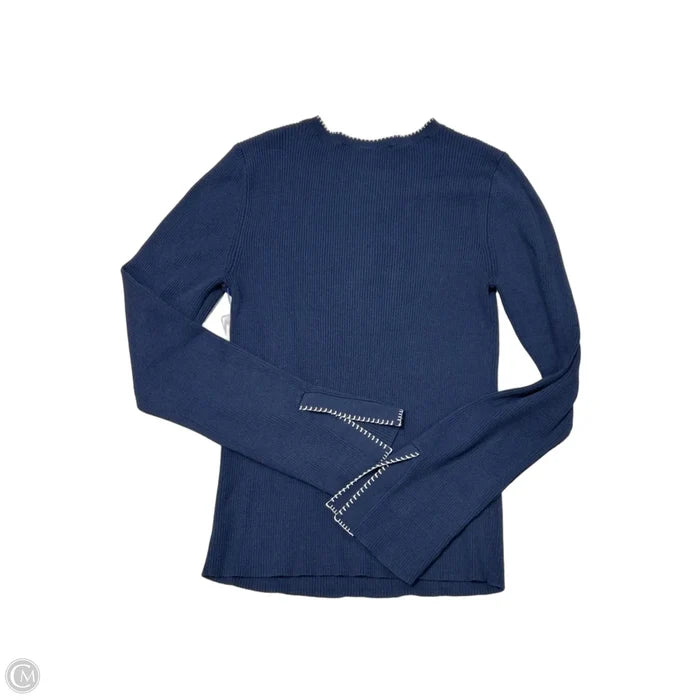 Top Long Sleeve By Loft In Blue, Size: M