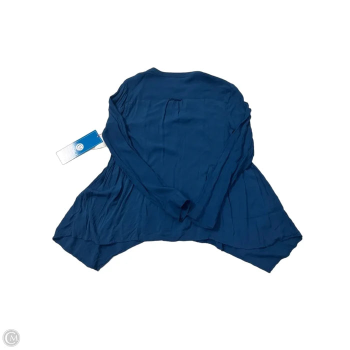 Top Long Sleeve By Maeve In Blue, Size: S