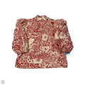 Top Long Sleeve By Pinch In Cream & Red, Size: S