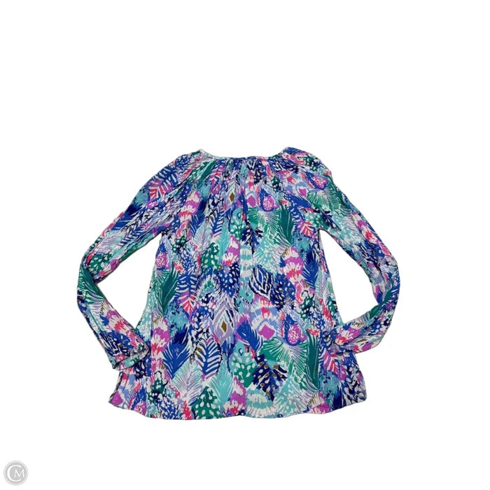 Top Long Sleeve Designer By Lilly Pulitzer In Multi-colored, Size: Xs