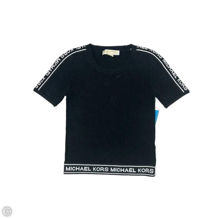 Top Short Sleeve By Michael By Michael Kors In Black, Size: Xs