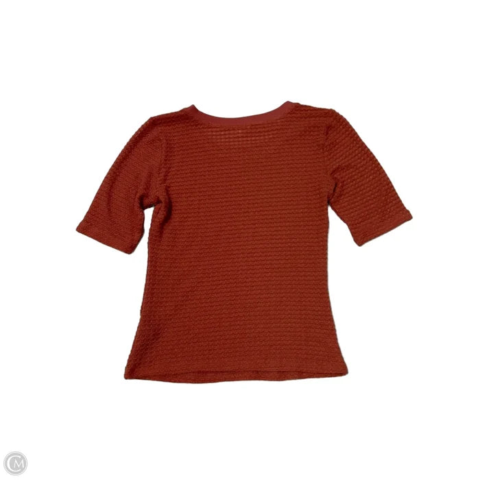 Top Short Sleeve By Pilcro In Orange, Size: S