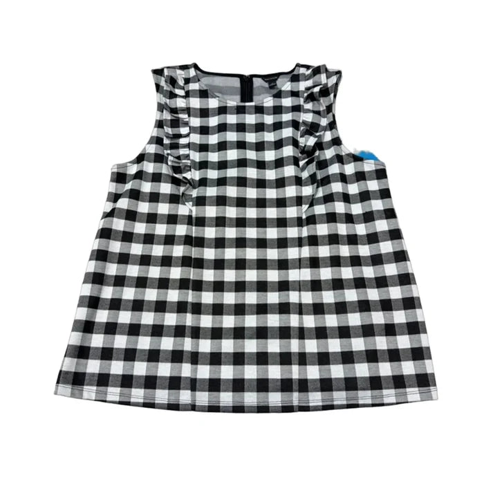 Top Sleeveless By Ann Taylor In Plaid Pattern, Size: Xl