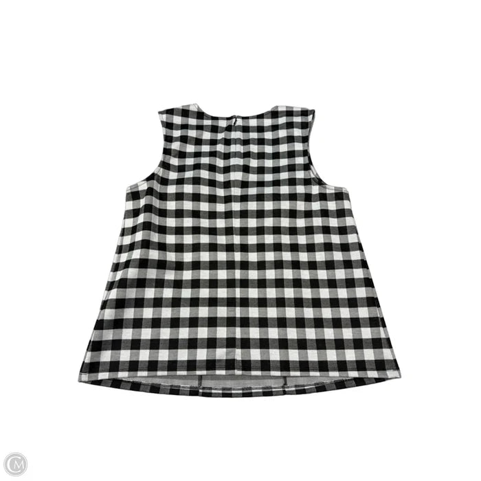 Top Sleeveless By Ann Taylor In Plaid Pattern, Size: Xl
