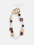 Tortoise Shell Blue Beaded Charm Strap Phone Grips Skinnydip London