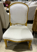 Upholstered Front and Red Back Chair