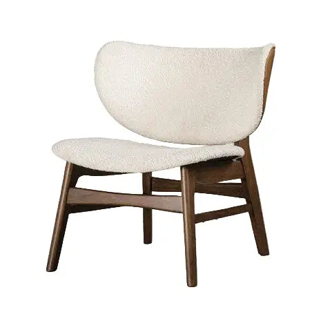 Vandall Wingback Accent Chair – Walnut & Beige Boucle Denmark Home