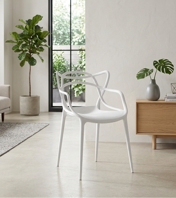 Virello Dining Chair - White Denmark Home