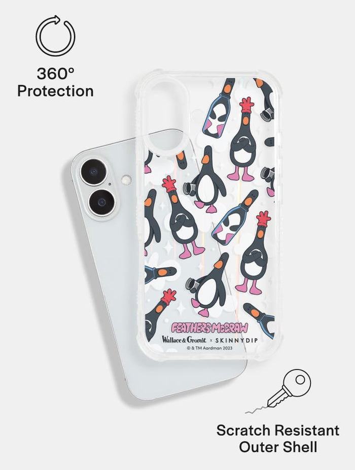 Wallace & Gromit x Skinnydip Feathers Shock iPhone Case Phone Cases Skinnydip London