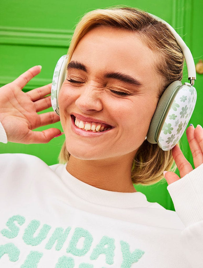 Warped Sage Flower AirPods Max Case in Matte AirPods Cases Skinnydip London