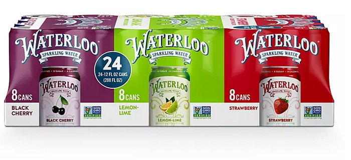 Waterloo Sparkling Water Variety Pack (12 fl. oz., 24 pk.) - Eshop House LLC