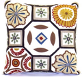 Whimsy Floral Mosaic Pillow - Sabira Collection