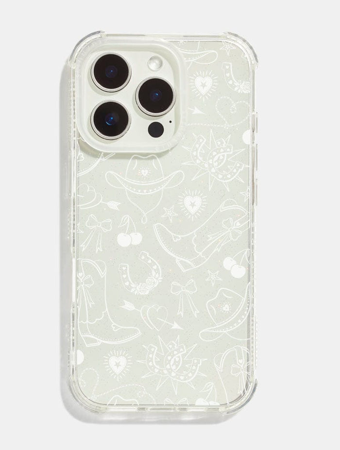White Cowboy Valentine Shock iPhone Case Phone Cases Skinnydip London
