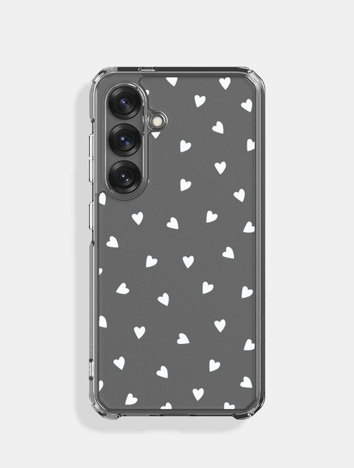 White Ditsy Heart Android Case Phone Case Skinnydip London