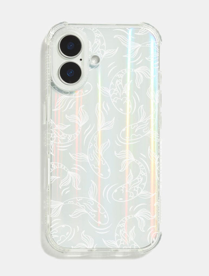 White Koi Fish Shock iPhone Case Phone Cases Skinnydip London