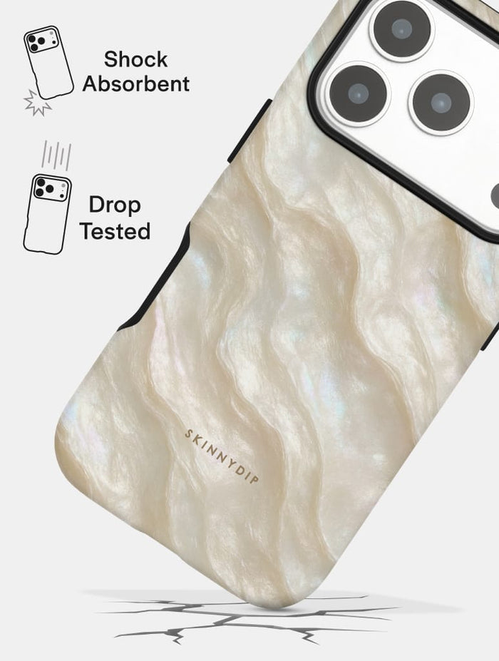 White Pearl Ultra Protective iPhone Case Phone Cases Skinnydip London