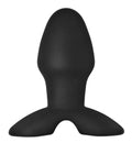 Wide Base Black Silicone Anal Plug