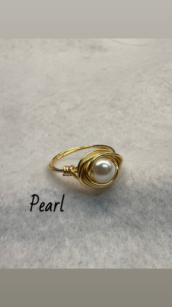 Wire wrapped rings