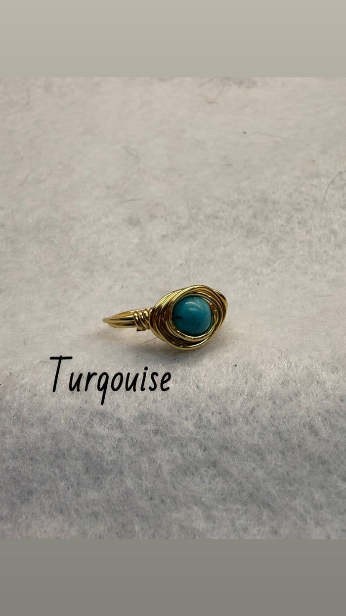 Wire wrapped rings