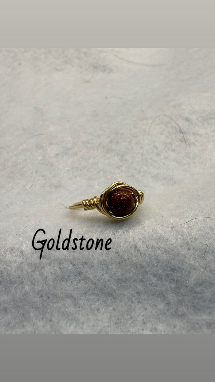Wire wrapped rings
