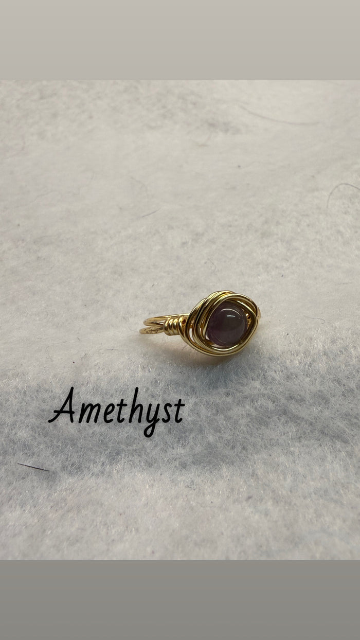 Wire wrapped rings