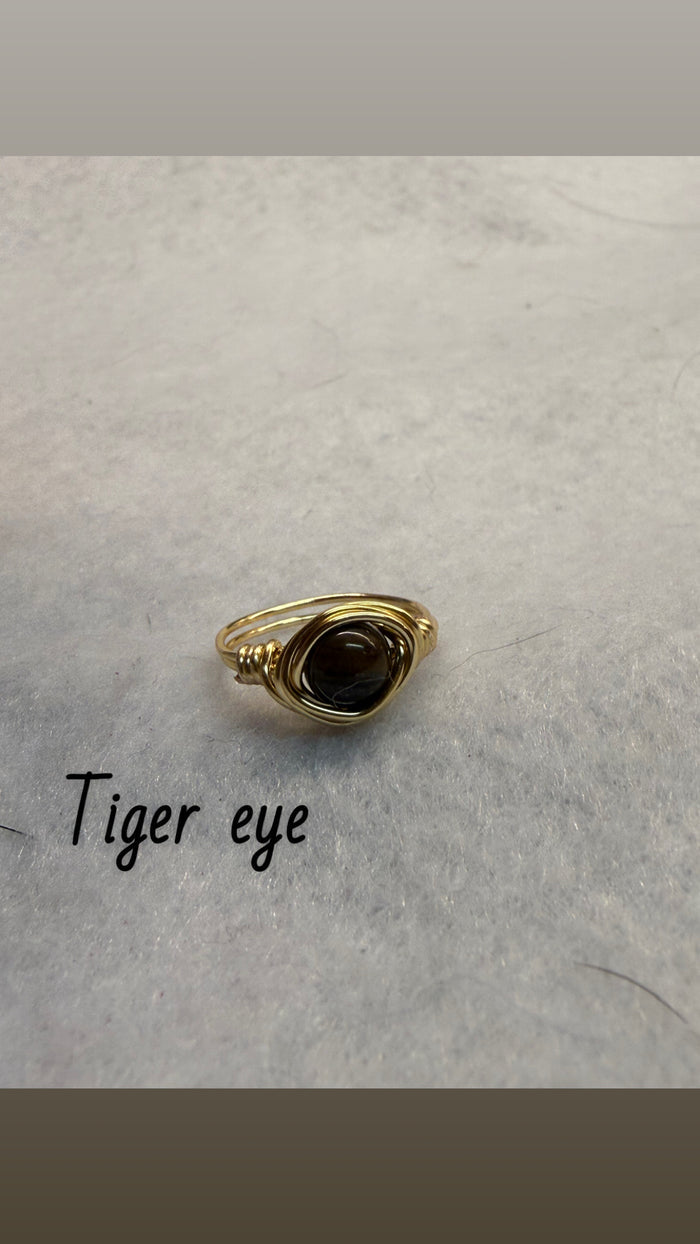 Wire wrapped rings