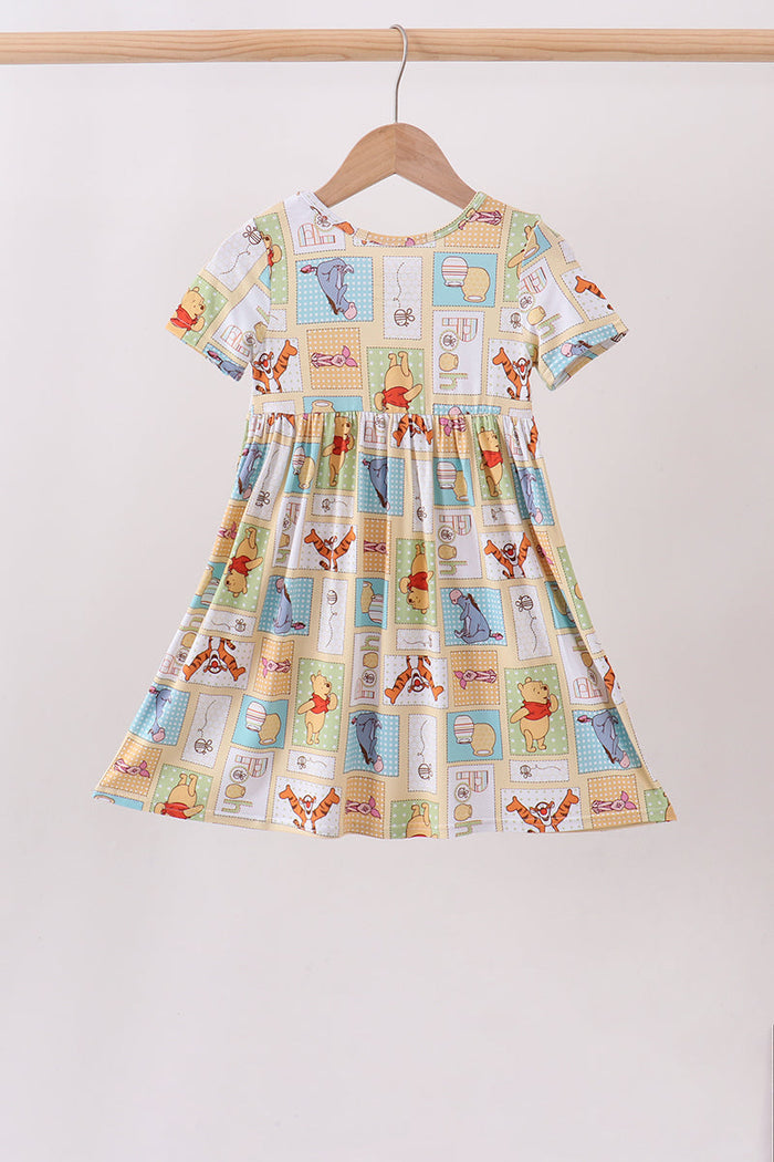 Yellow winnie the pooh bamboo dress