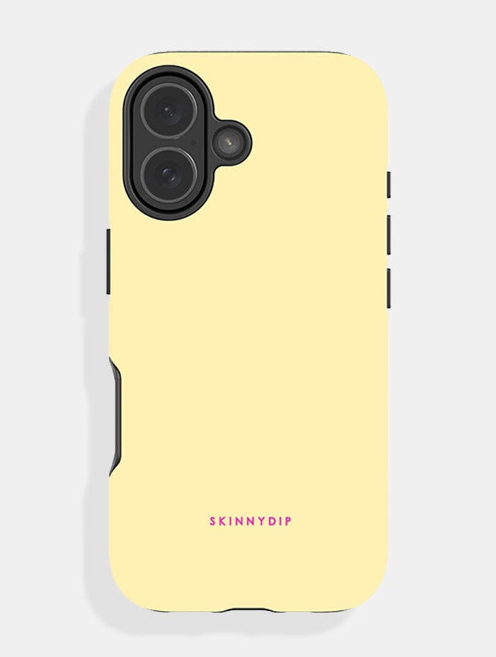 Yellow with Fuchsia Solid Colour Ultra Protective iPhone Case Phone Cases Skinnydip London