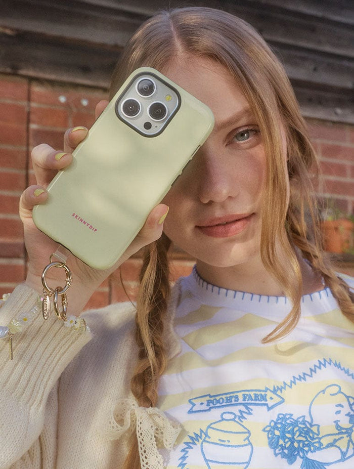 Yellow with Fuchsia Solid Colour Ultra Protective iPhone Case Phone Cases Skinnydip London