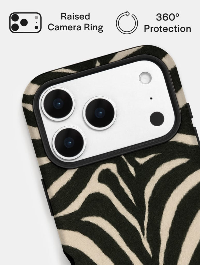 Zebra Print Ultra Protective iPhone Case Phone Cases Skinnydip London