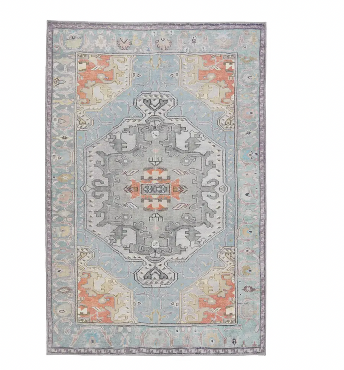 Zenora Stone Blue/Green Runner HBL07 2'6x10